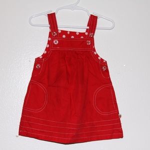 Carter's Red Overalls Dress
